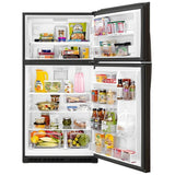 Whirlpool WRT541SZHV Top Freezer Refrigerator, 33 inch Width, 21.3 cu. ft. Capacity, Optional Ice Maker (Special Order), Black Stainless Steel colour