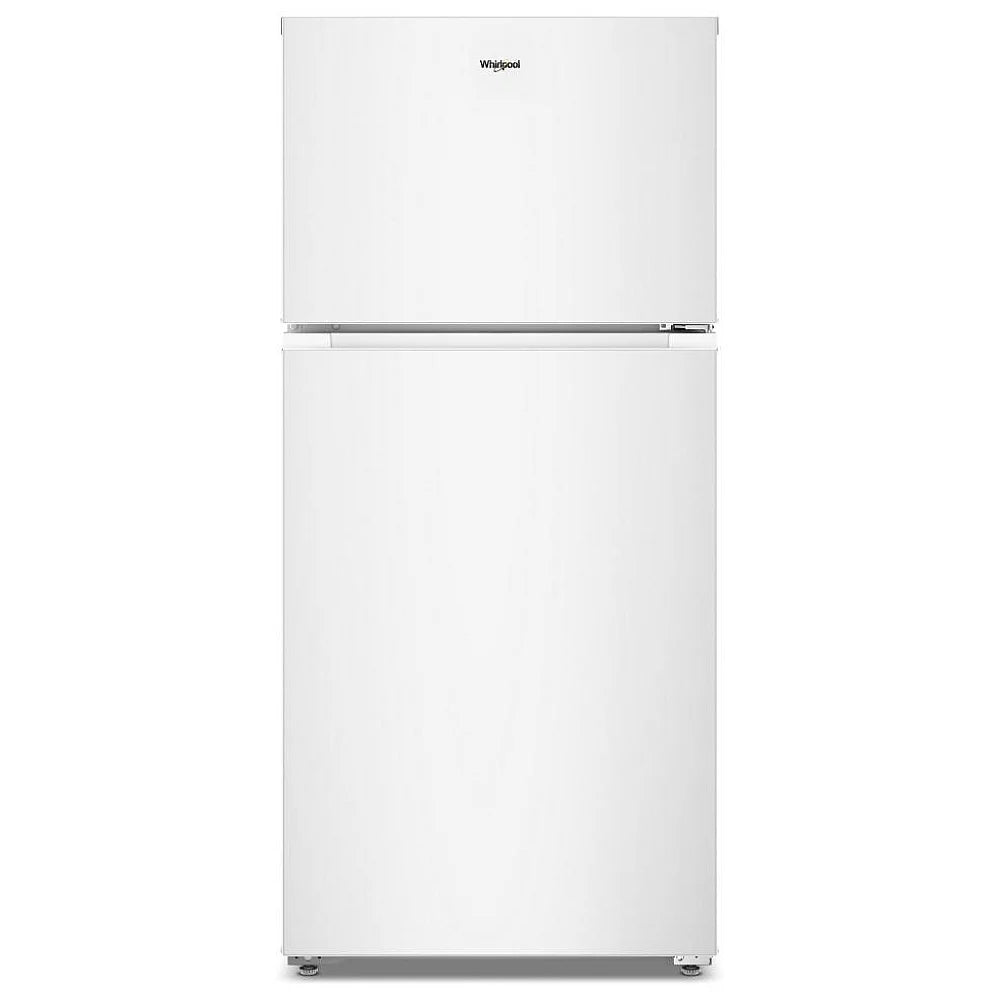 Whirlpool WRTX3314TW Top Freezer Refrigerator, 28 inch Width, 14.3 cu. ft. Capacity, Optional Ice Maker (Special Order), ENERGY STAR Certified, White colour, Flexi-Slide™ Bins, FreshSpace™ Crispers