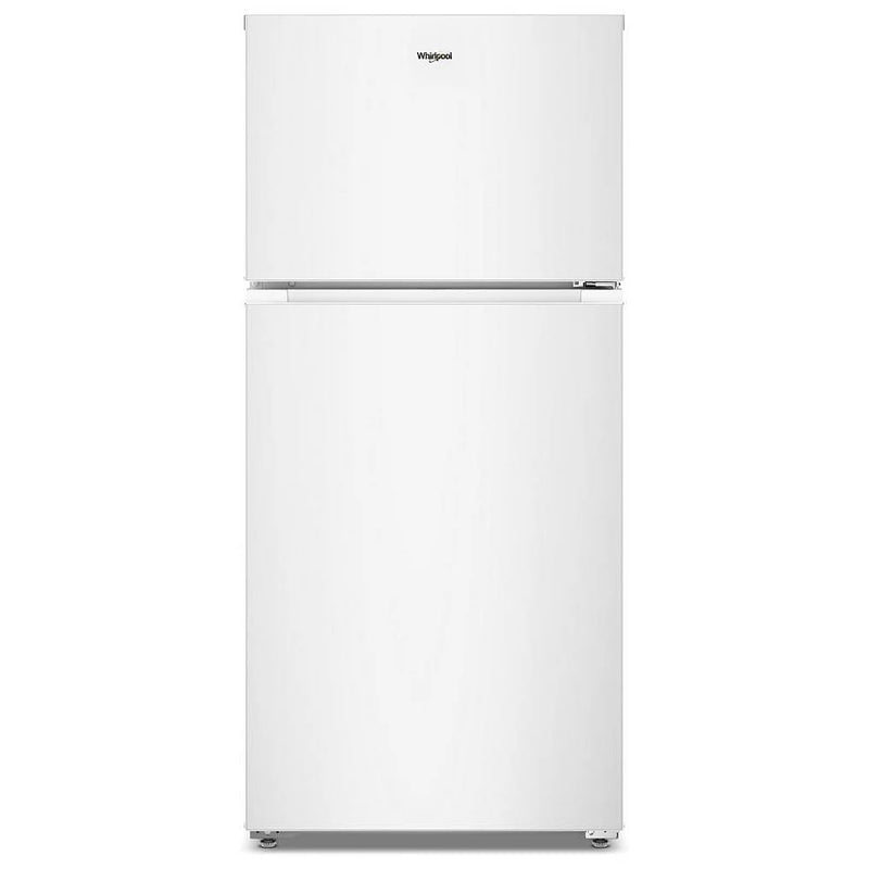 Whirlpool WRTX3314TW Top Freezer Refrigerator, 28 inch Width, 14.3 cu. ft. Capacity, Optional Ice Maker (Special Order), ENERGY STAR Certified, White colour, Flexi-Slide™ Bins, FreshSpace™ Crispers