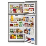 Whirlpool WRTX5028PM Top Freezer Refrigerator, 28 inch Width, 16.3 cu. ft. Capacity, Optional Ice Maker (Special Order), ENERGY STAR Certified, Stainless Steel colour