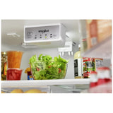 Whirlpool WRTX5028PM Top Freezer Refrigerator, 28 inch Width, 16.3 cu. ft. Capacity, Optional Ice Maker (Special Order), ENERGY STAR Certified, Stainless Steel colour