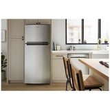 Whirlpool WRTX5028PM Top Freezer Refrigerator, 28 inch Width, 16.3 cu. ft. Capacity, Optional Ice Maker (Special Order), ENERGY STAR Certified, Stainless Steel colour