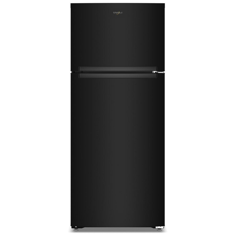 Whirlpool WRTX5118TB Top Freezer Refrigerator, 28 inch Width, 17.6 cu. ft. Capacity, Optional Ice Maker (Special Order), Black colour, Flexi-Slide™ Bins, FreshSpace™ Crispers