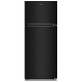 Whirlpool WRTX5118TB Top Freezer Refrigerator, 28 inch Width, 17.6 cu. ft. Capacity, Optional Ice Maker (Special Order), Black colour, Flexi-Slide™ Bins, FreshSpace™ Crispers