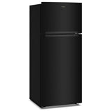Whirlpool WRTX5118TB Top Freezer Refrigerator, 28 inch Width, 17.6 cu. ft. Capacity, Optional Ice Maker (Special Order), Black colour, Flexi-Slide™ Bins, FreshSpace™ Crispers