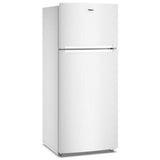 Whirlpool WRTX5118TW Top Freezer Refrigerator, 28 inch Width, 17.6 cu. ft. Capacity, Optional Ice Maker (Special Order), White colour, Flexi-Slide™ Bins, FreshSpace™ Crispers
