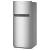 Whirlpool WRTX5118TZ Top Freezer Refrigerator, 28 inch Width, 17.6 cu. ft. Capacity, Optional Ice Maker (Special Order), Fingerprint-Resistant Stainless Finish colour, Flexi-Slide™ Bins, FreshSpace™ Crispers