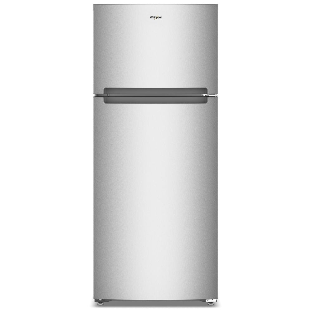 Whirlpool WRTX5118TZ Top Freezer Refrigerator, 28 inch Width, 17.6 cu. ft. Capacity, Optional Ice Maker (Special Order), Fingerprint-Resistant Stainless Finish colour, Flexi-Slide™ Bins, FreshSpace™ Crispers