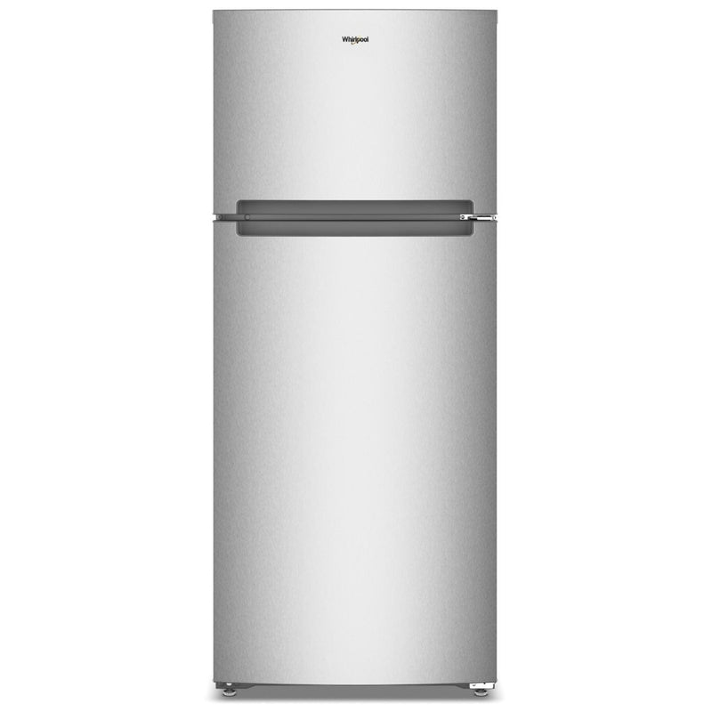 Whirlpool WRTX5118TZ Top Freezer Refrigerator, 28 inch Width, 17.6 cu. ft. Capacity, Optional Ice Maker (Special Order), Fingerprint-Resistant Stainless Finish colour, Flexi-Slide™ Bins, FreshSpace™ Crispers