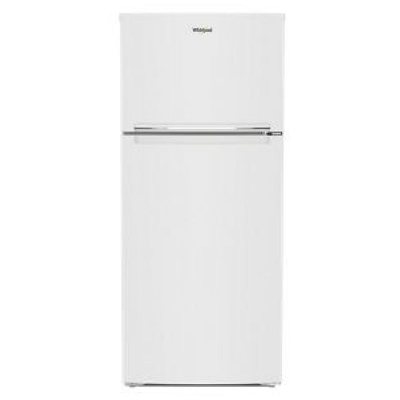 Whirlpool WRTX5328PW Top Freezer Refrigerator, 28 inch Width, 16.3 cu. ft. Capacity, Optional Ice Maker (Special Order), ENERGY STAR Certified, Counter Depth, White colour