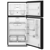 Whirlpool WRTX5419SB Top Freezer Refrigerator, 30 inch Width, 19 cu. ft. Capacity, Optional Ice Maker (Special Order), ENERGY STAR Certified, Black colour