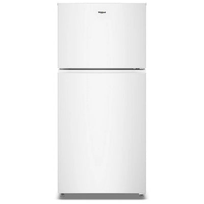 Whirlpool WRTX5419SW Top Freezer Refrigerator, 30 inch Width, 19 cu. ft. Capacity, Optional Ice Maker (Special Order), ENERGY STAR Certified, White colour, Flexi-Slide™ Bins, FreshSpace™ Crispers