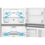 Whirlpool WRTX5419SZ Top Freezer Refrigerator, 30 inch Width, 19 cu. ft. Capacity, Optional Ice Maker (Special Order), ENERGY STAR Certified, FingerPrint Resistant Stainless Finish colour