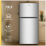 Whirlpool WRTX5419SZ Top Freezer Refrigerator, 30 inch Width, 19 cu. ft. Capacity, Optional Ice Maker (Special Order), ENERGY STAR Certified, FingerPrint Resistant Stainless Finish colour