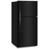 Whirlpool WRTX7419SB Top Freezer Refrigerator, 30 inch Width, 19.2 cu. ft. Capacity, Optional Ice Maker (Special Order), ENERGY STAR Certified, Black colour
