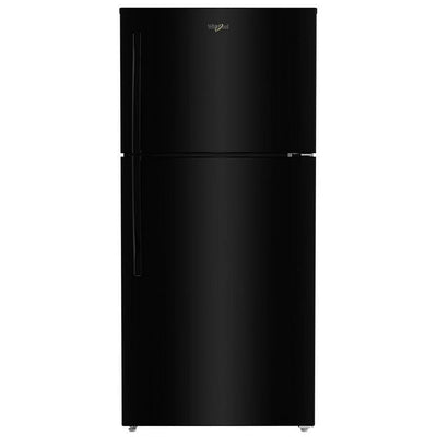 Whirlpool WRTX7419SB Top Freezer Refrigerator, 30 inch Width, 19.2 cu. ft. Capacity, Optional Ice Maker (Special Order), ENERGY STAR Certified, Black colour, Flexi-Slide™ Bins, FreshSpace™ Crispers