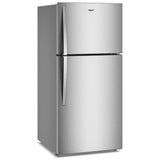 Whirlpool WRTX7419SZ Top Freezer Refrigerator, 30 inch Width, 19.2 cu. ft. Capacity, Optional Ice Maker (Special Order), ENERGY STAR Certified, Fingerprint-Resistant Stainless Finish colour