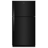 Whirlpool WRTX7421TB Top Freezer Refrigerator, 33 inch Width, 21.3 cu. ft. Capacity, Optional Ice Maker (Special Order), ENERGY STAR Certified, Black colour, Flexi-Slide™ Bins, FreshSpace™ Crispers