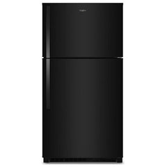 Whirlpool WRTX7421TB Top Freezer Refrigerator, 33 inch Width, 21.3 cu. ft. Capacity, Optional Ice Maker (Special Order), ENERGY STAR Certified, Black colour, Flexi-Slide™ Bins, FreshSpace™ Crispers