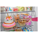 Whirlpool WRTX7421TB Top Freezer Refrigerator, 33 inch Width, 21.3 cu. ft. Capacity, Optional Ice Maker (Special Order), ENERGY STAR Certified, Black colour, Flexi-Slide™ Bins, FreshSpace™ Crispers