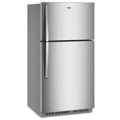 Whirlpool WRTX7421TZ Top Freezer Refrigerator, 33 inch Width, 21.3 cu. ft. Capacity, Optional Ice Maker (Special Order), ENERGY STAR Certified, Stainless Steel colour, Flexi-Slide™ Bins, FreshSpace™ Crispers