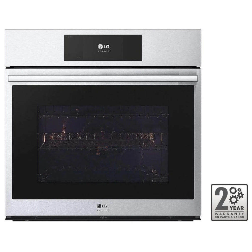 LG STUDIO 4.7 cu. ft. Smart InstaView® Electric Single Built-In Wall Oven with Air Fry & Steam Sous Vide WSES4728F