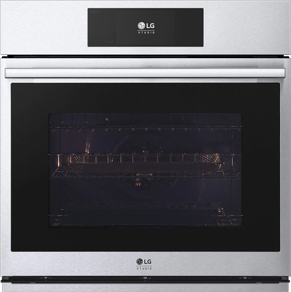 LG Studio 4.7 cu. ft. Smart InstaView Electric Single Built-In Wall Oven with Air Fry & Steam Sous Vide WSES4728F
