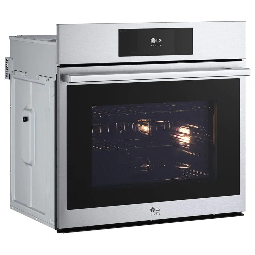 LG STUDIO 4.7 cu. ft. Smart InstaView® Electric Single Built-In Wall Oven with Air Fry & Steam Sous Vide WSES4728F