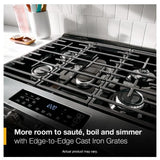 Whirlpool WSGS3330TB Gas Range, 5.0 cu. ft. Capacity, 30 inch Exterior Width, Steam Clean, 4 Burners, Storage Drawer, 18,000 BTU Highest Burner, Black colour, SpeedHeat™ Burner
