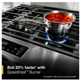 Whirlpool WSGS3330TS Gas Range, 5.0 cu. ft. Capacity, 30 inch Exterior Width, Steam Clean, 4 Burners, Storage Drawer, 18,000 BTU Highest Burner, Stainless Steel colour, SpeedHeat™ Burner