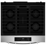 Whirlpool WSGS3330TS Gas Range, 5.0 cu. ft. Capacity, 30 inch Exterior Width, Steam Clean, 4 Burners, Storage Drawer, 18,000 BTU Highest Burner, Stainless Steel colour, SpeedHeat™ Burner