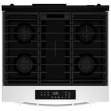 Whirlpool WSGS3330TW Gas Range, 5.0 cu. ft. Capacity, 30 inch Exterior Width, Steam Clean, 4 Burners, Storage Drawer, 18,000 BTU Highest Burner, White colour, SpeedHeat™ Burner