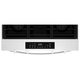 Whirlpool WSGS4530TW Gas Range, 5.0 cu. ft. Capacity, 30 inch Exterior Width, Steam Clean, 4 Burners, Storage Drawer, Air Fry, 18,000 BTU Highest Burner, White colour, SpeedHeat™ Burner