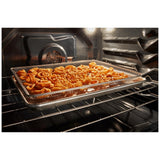 Whirlpool WSGS4530TW Gas Range, 5.0 cu. ft. Capacity, 30 inch Exterior Width, Steam Clean, 4 Burners, Storage Drawer, Air Fry, 18,000 BTU Highest Burner, White colour, SpeedHeat™ Burner