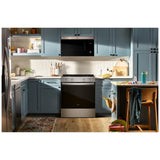 Whirlpool WSGS4530TZ Gas Range, 5.0 cu. ft. Capacity, 30 inch Exterior Width, Steam Clean, 4 Burners, Storage Drawer, Air Fry, 18,000 BTU Highest Burner, FingerPrint Resistant Stainless colour, SpeedHeat™ Burner