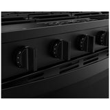 Whirlpool WSGS5030SB Gas Range, 5 cu. ft. Capacity, 30 inch Exterior Width, Steam & Self Clean, Convection, 5 Burners, Storage Drawer, Air Fry, 18,000 BTU Highest Burner, Black colour