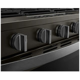 Whirlpool WSGS5030SV Gas Range, 5 cu. ft. Capacity, 30 inch Exterior Width, Steam & Self Clean, Convection, 5 Burners, Storage Drawer, Air Fry, 18,000 BTU Highest Burner, Black Stainless colour