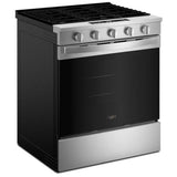 Whirlpool WSGS5030SZ Gas Range, 5 cu. ft. Capacity, 30 inch Exterior Width, Steam & Self Clean, Convection, 5 Burners, Storage Drawer, Air Fry, 18,000 BTU Highest Burner, FingerPrint Resistant Stainless Steel colour