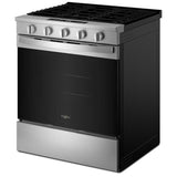 Whirlpool WSGS5030SZ Gas Range, 5 cu. ft. Capacity, 30 inch Exterior Width, Steam & Self Clean, Convection, 5 Burners, Storage Drawer, Air Fry, 18,000 BTU Highest Burner, FingerPrint Resistant Stainless Steel colour