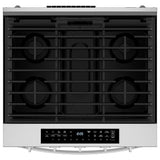 Whirlpool WSGS7530RZ Gas Range, 5.3 cu. ft. Capacity, 30 inch Exterior Width, Steam & Self Clean, True Convection, 5 Burners, Storage Drawer, Yes, 18,000 BTU Highest Burner, St colour