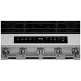 Whirlpool WSGS7530RZ Gas Range, 5.3 cu. ft. Capacity, 30 inch Exterior Width, Steam & Self Clean, True Convection, 5 Burners, Storage Drawer, Yes, 18,000 BTU Highest Burner, St colour