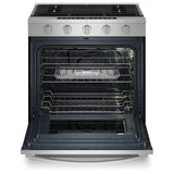 Whirlpool WSGS7530RZ Gas Range, 5.3 cu. ft. Capacity, 30 inch Exterior Width, Steam & Self Clean, True Convection, 5 Burners, Storage Drawer, Yes, 18,000 BTU Highest Burner, St colour