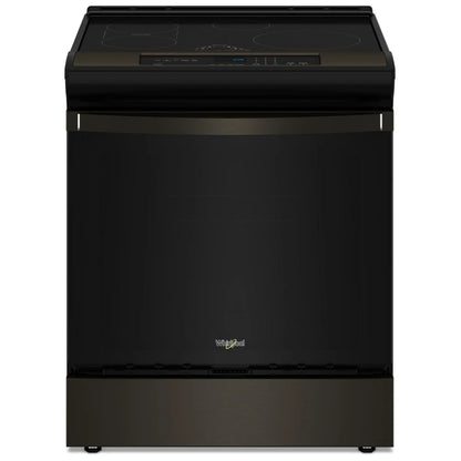 Whirlpool WSIS5030RV Induction Range, 6.4 cu. ft. Capacity, 30 inch Exterior Width, Self Clean, True Convection, 4 Burners, Air Fry, Black Stainless Steel colour