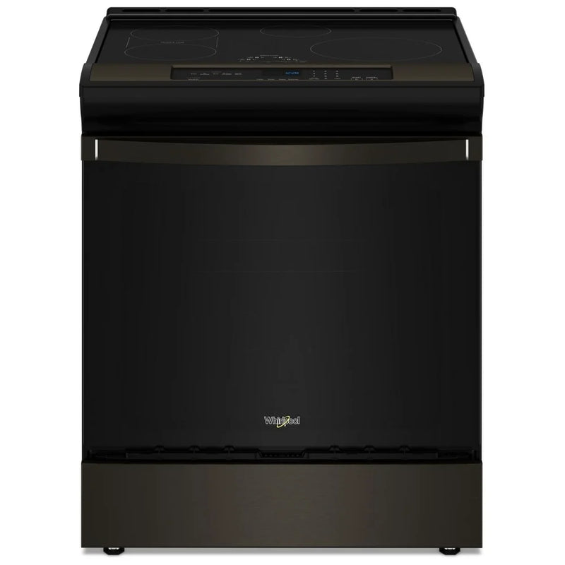 Whirlpool WSIS5030RV Induction Range, 6.4 cu. ft. Capacity, 30 inch Exterior Width, True Convection, 4 Burners, Yes, Self Clean, Black Stainless Steel colour