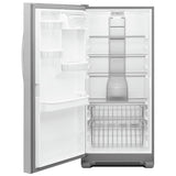 Whirlpool WSZ57L18DM Upright Freezer, 30 inch Width, 17.7 cu. ft. Capacity, Frost Free, Interior Light (Freezer), Stainless Steel colour