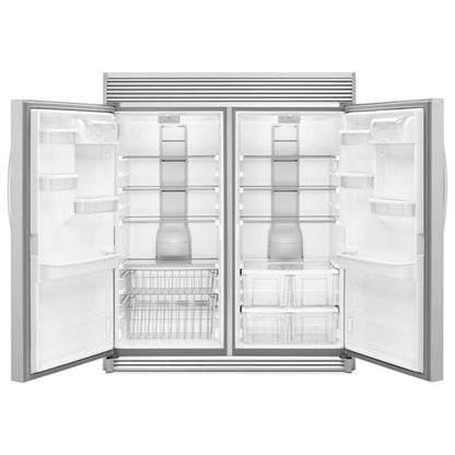 Whirlpool WSZ57L18DM Upright Freezer | 16-18 Cu. Ft. Capacity, Stainless Steel