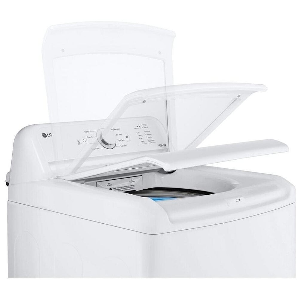 LG 4.8 cu. ft. Capacity Top Load Washer with Agitator and SlamProof Glass Lid WT6105CW