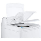 LG WT6105CW Top Load Washer, 27 inch Width, 4.8 cu. ft. Washer Capacity, 800 RPM Washer Spin Speed, 8 Wash Cycles, 3 Temperature Settings, White colour