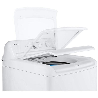 LG 4.8 cu. ft. Capacity Top Load Washer with Agitator and SlamProof Glass Lid WT6105CW