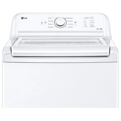 4.8 立方英尺容量顶部装载洗衣机，带搅拌器和防撞玻璃盖 WT6105CW